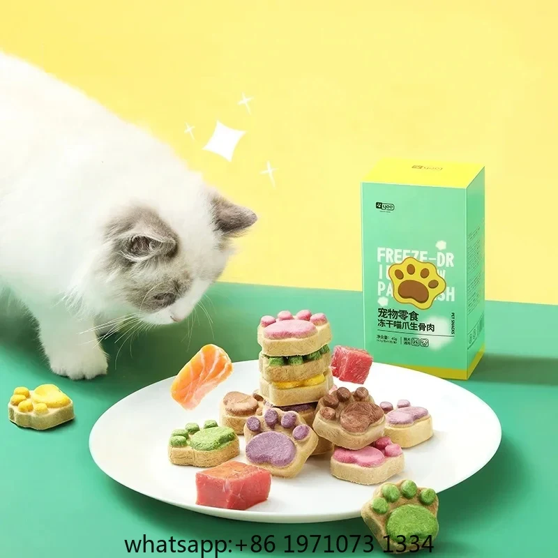 Food Snacks High In Protein - Gefriergetrocknete Katzensnacks mit Hohem Proteingehalt, Huhn,