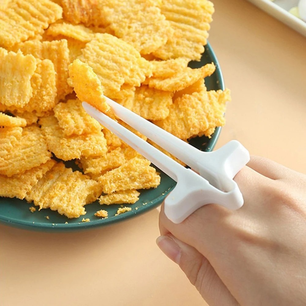 Food Snacks To Eat - Wiederverwendbare Finger-Esslernhilfe: Hygienischer Snack- und Essenshalter