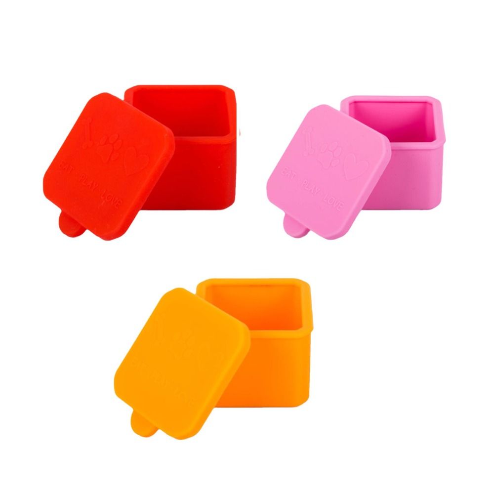 Food Snacks Distribution - 1/3 stücke Silikon Lebensmittel Verteilerkasten Rot/Rosa/Lila/Grün/Orange/Blau