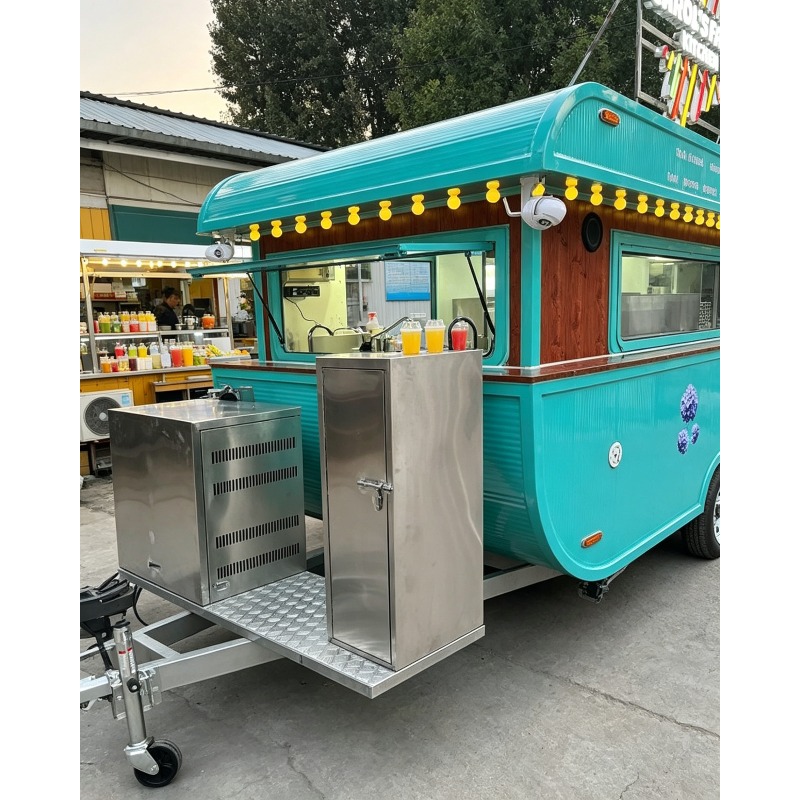 Snacks Food Stall - Kommerzieller Straßenverkaufswagen für Nachtmarkt-Catering Mobiler Imbiss-