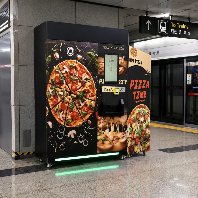 Quick Food Snacks - Pizza-Snack-Verkaufsautomat Maßgeschneidertes Selbstbedienungs-Essensbestellgerät für Schnellbedienung und