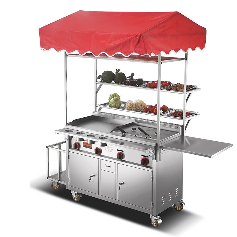 Konvertierbare Gas-Snack-Wagen – Snacks Food Stall Bewertung und Preis