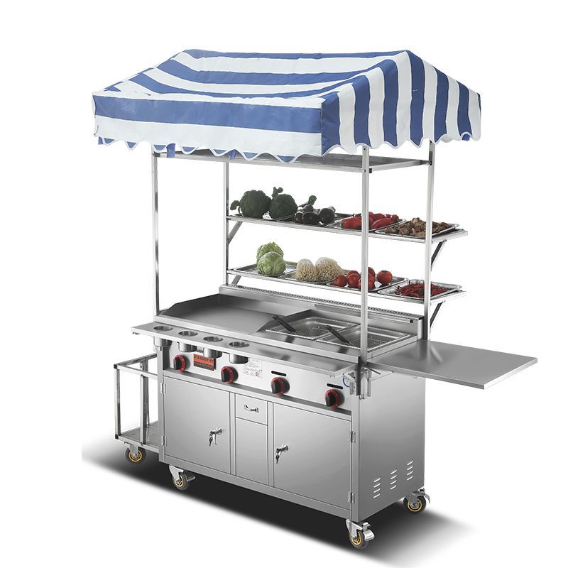 Konvertierbare Gas-Snack-Wagen – Snacks Food Stall Bewertung und Preis