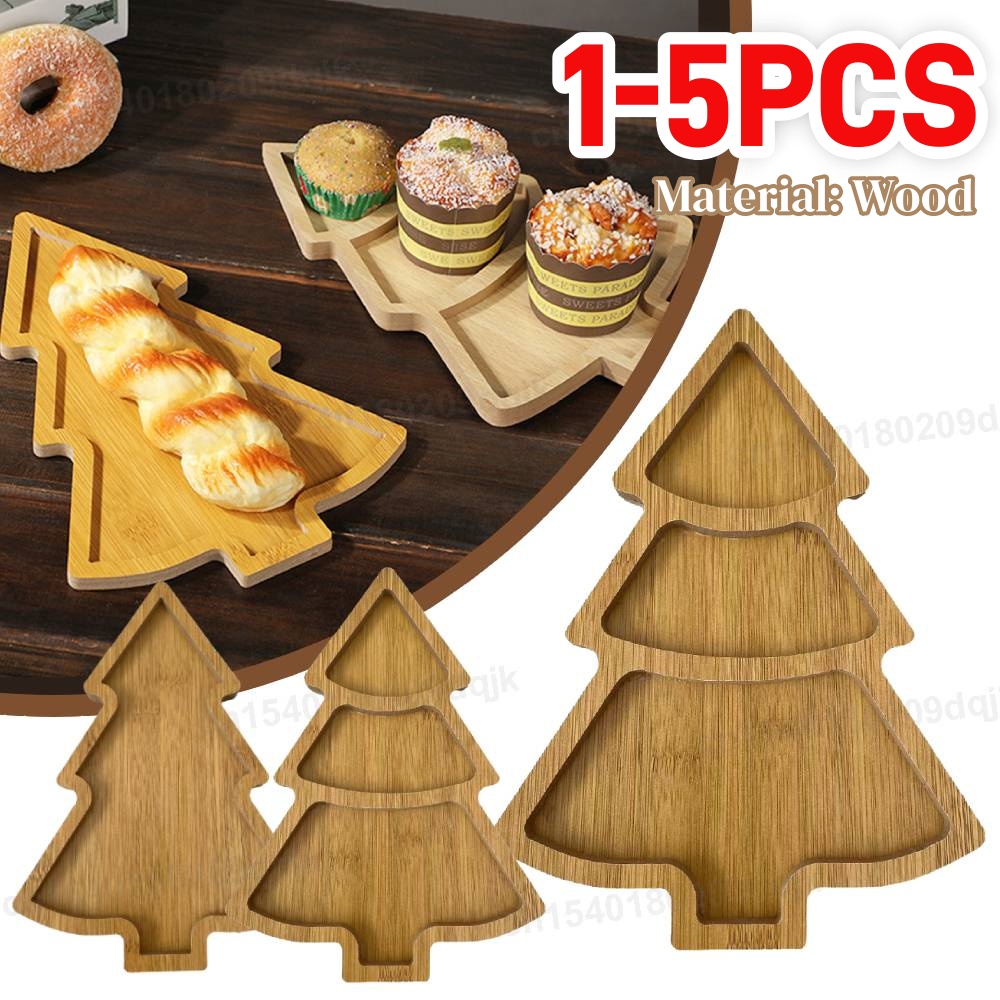 Weihnachtsbaum-Teller aus Holz – Food Snacks For Christmas Bewertung und Preis