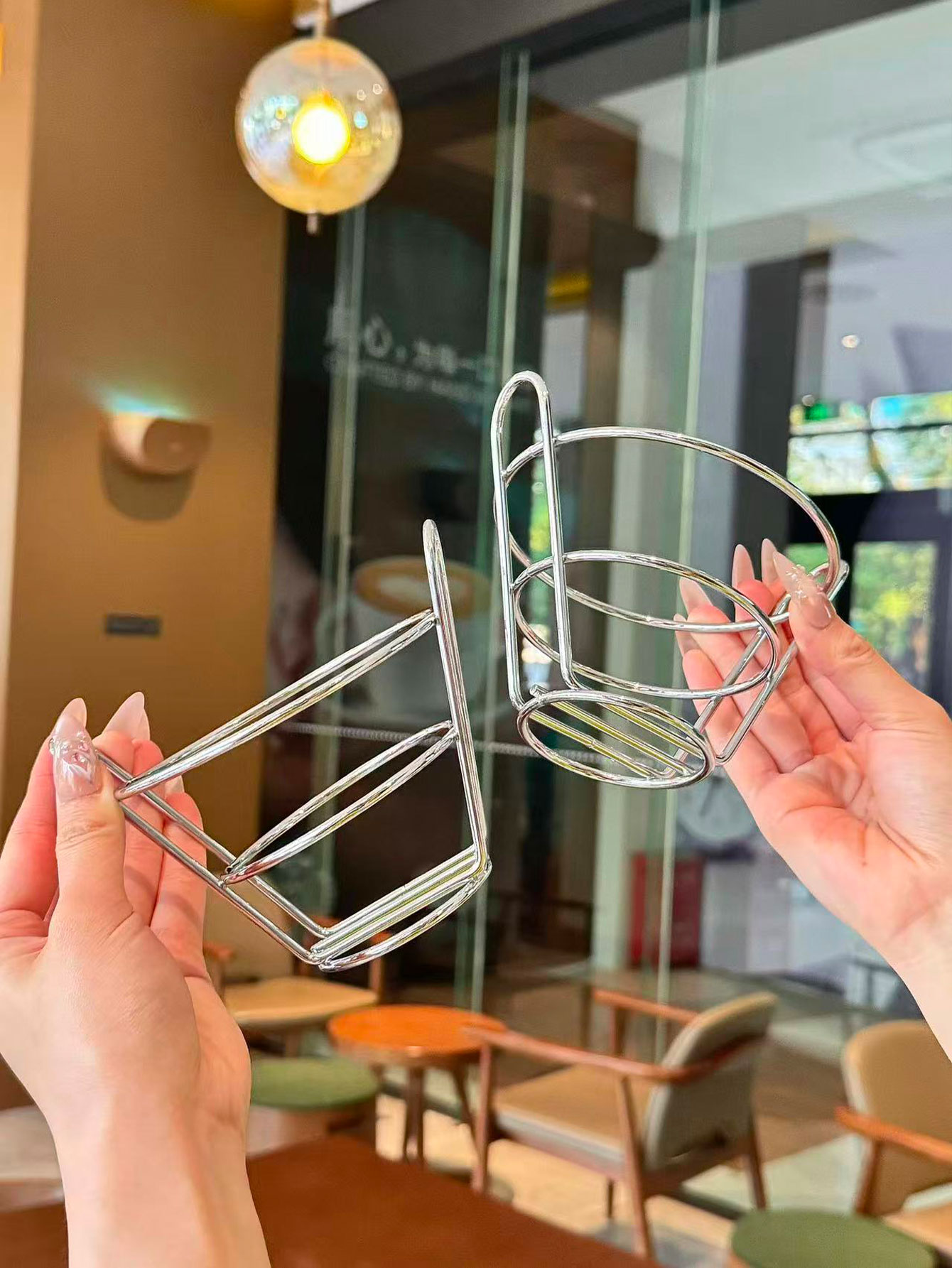 Amerikanischer Eisenkorb für S – Food Snacks Restaurant Bewertung und Preis