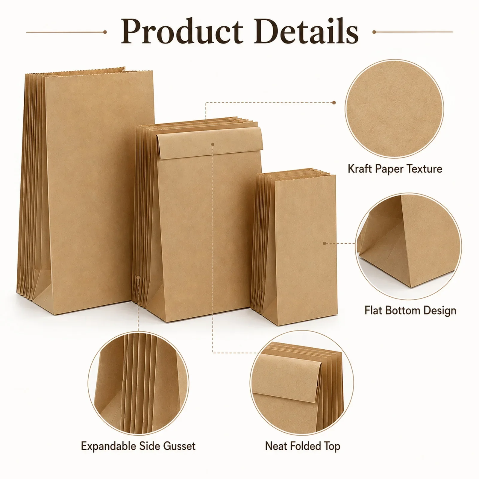 10-30 Stück Kleine Braune Kraf – Food Snacks For Christmas Bewertung und Preis